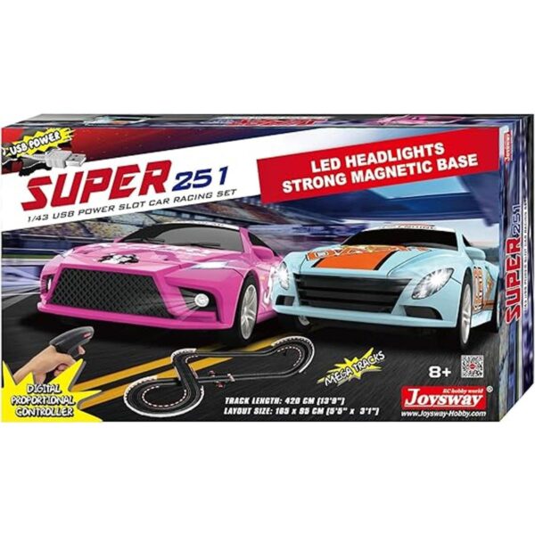 Joysway Super Juego de carreras de autos con alimentación