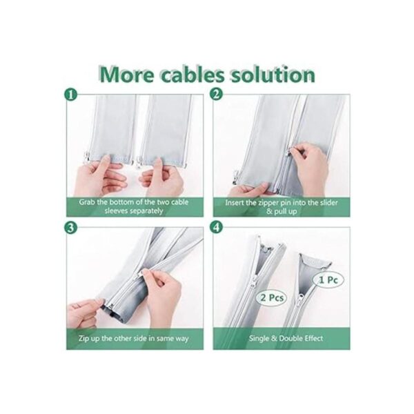 Funda de gestión de cables con cremallera funda de cable_4