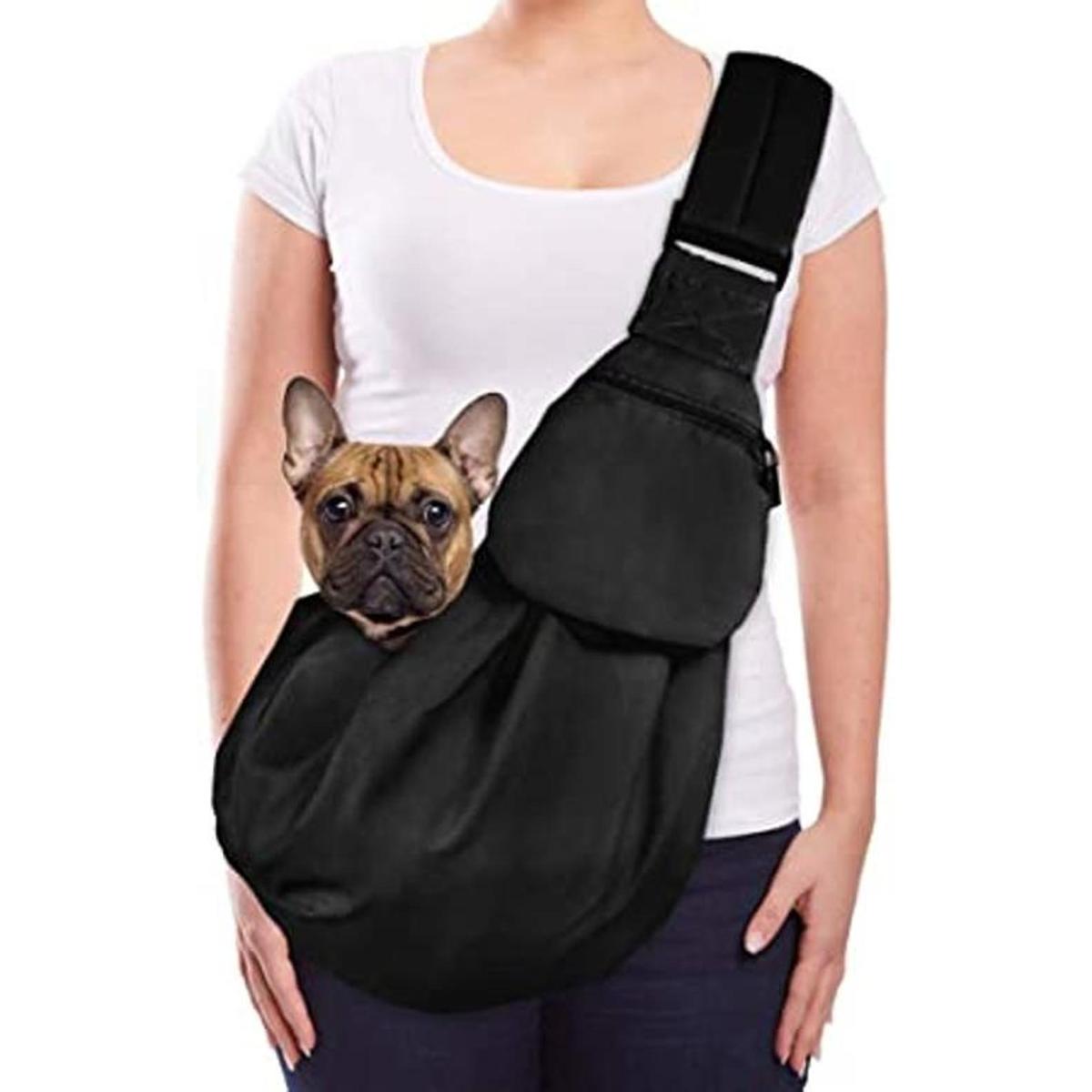 Lukovee Eslinga para mascotas transportadora de mano