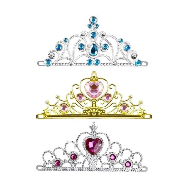 Juego de diadema de corona de tiara de princesa juego de_3
