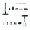 MillSO Adaptador de auriculares de 14 a 0.138 in 6.6_3