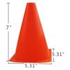 Mirepty Conos de tráfico de plástico de 7 pulgadas cono_2