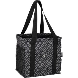 Pursetti Bolso pequeño utilitario negro Black Trellis S_1