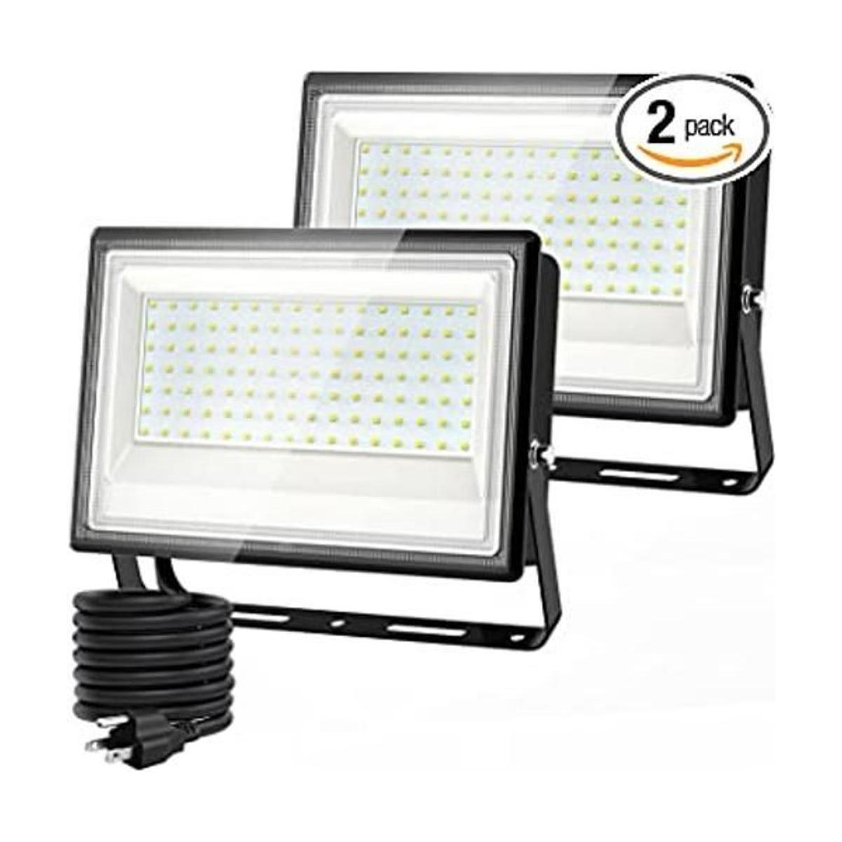 Olafus Paquete de 2 luces LED de inundación de 100 W para