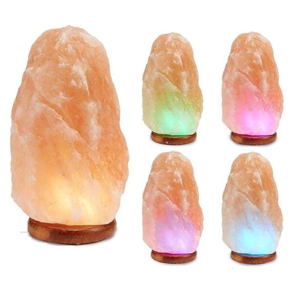 Lámpara LED multicolor de sal pura del Himalaya cambiante_1