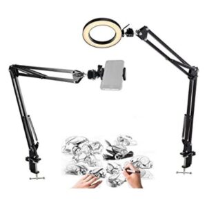 Anillo de luz para teléfono 6.0 in con 2 soportes de_1