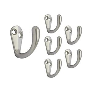 QCAA Percha de gancho para bata de una sola punta zinc_1