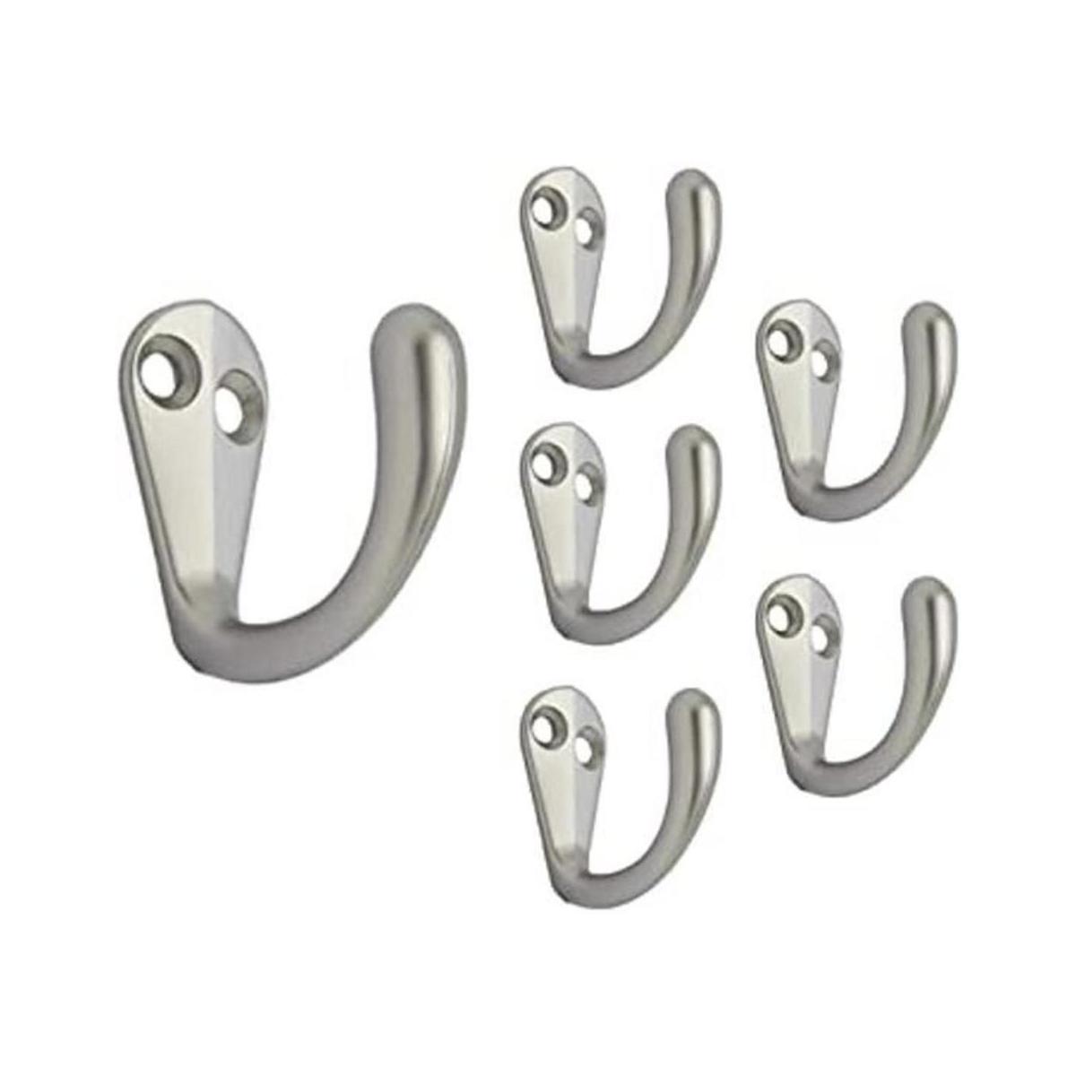 QCAA Percha de gancho para bata de una sola punta zinc