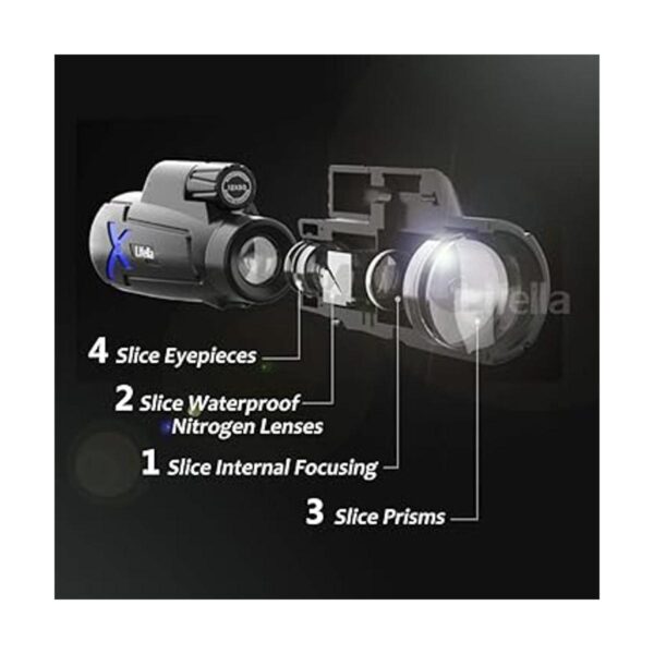 Lifella Telescopio monocular de alta definición de 12 x 50_2