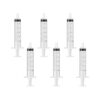Paquete de 6 jeringas plásticas de 5 ml graduadas. Aguja_2