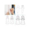 4 modelos de reglas de ilustración de moda regla de_3