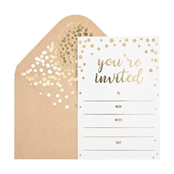 Paquete de 50 tarjetas de invitación elegantes tarjetas_1