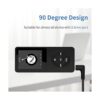 Duttek Cable adaptador de audio AUX macho de 90 grados 3_3