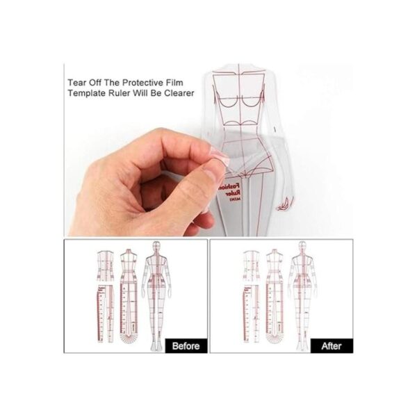 4 modelos de reglas de ilustración de moda regla de_4