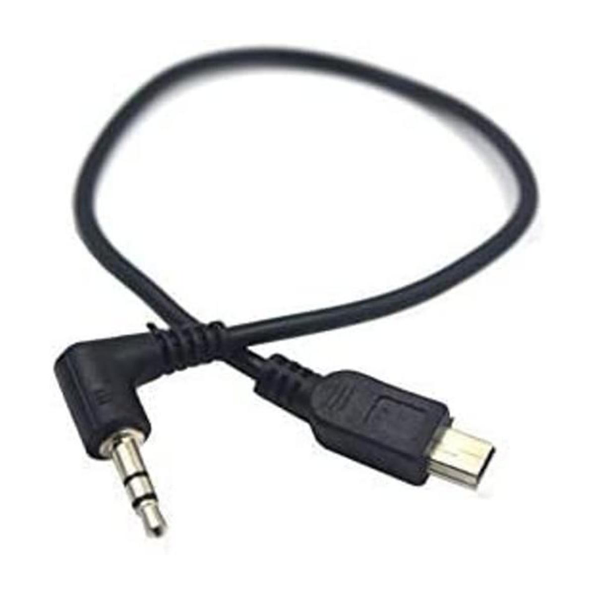 Duttek Cable adaptador de audio AUX macho de 90 grados 3