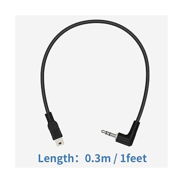 Duttek Cable adaptador de audio AUX macho de 90 grados 3_5