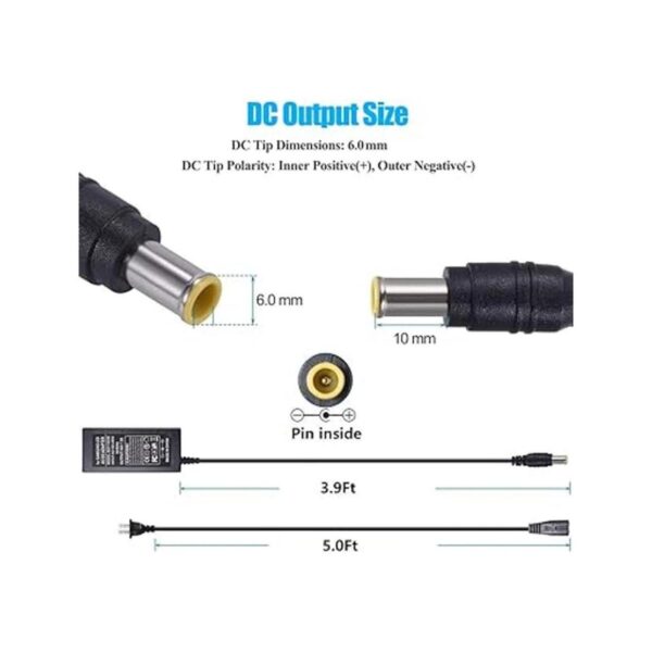 SoulBay Cable de alimentación de 14 V para monitor_5