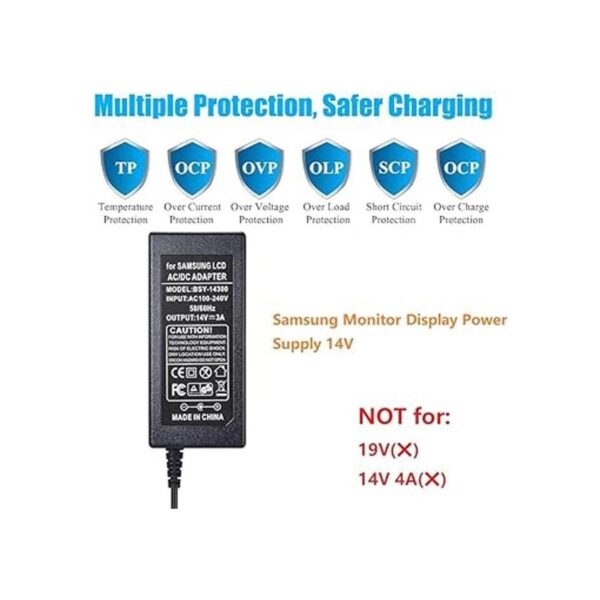 SoulBay Cable de alimentación de 14 V para monitor_4