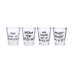 Silver Buffalo Friends Iconic Quotes Only Paquete de 4_1
