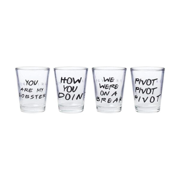 Silver Buffalo Friends Iconic Quotes Only Paquete de 4_1