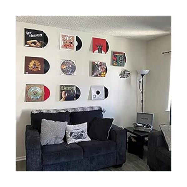 NIUBEE Estante de vinilo transparente para pared paquete_2