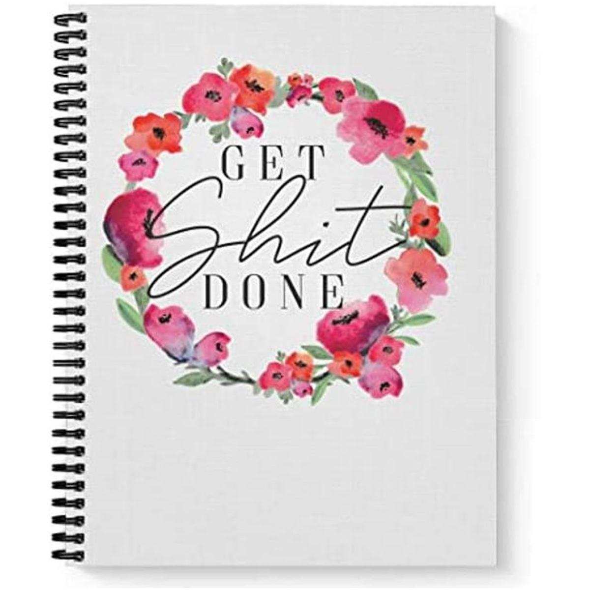 Softcover Get It Done 8.5 x 11 Cuaderno en espiral