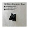 ShineMe Ganchos adhesivos resistentes de acero inoxidable