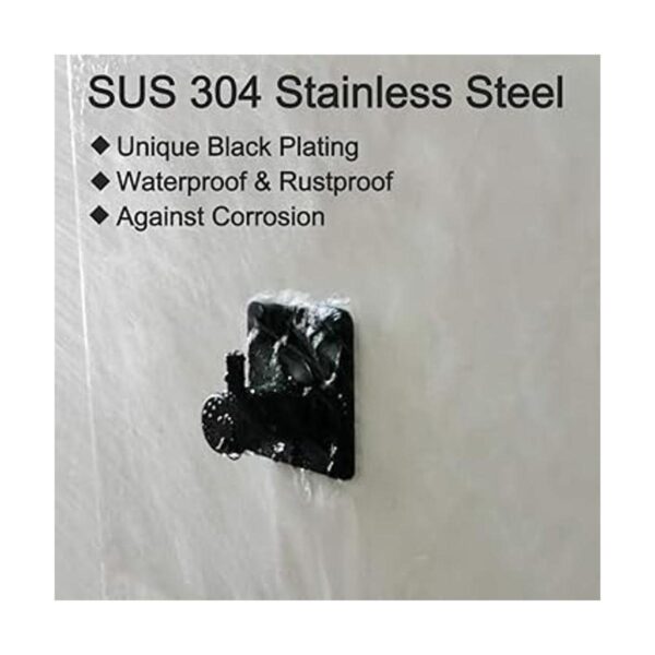 ShineMe Ganchos adhesivos resistentes de acero inoxidable