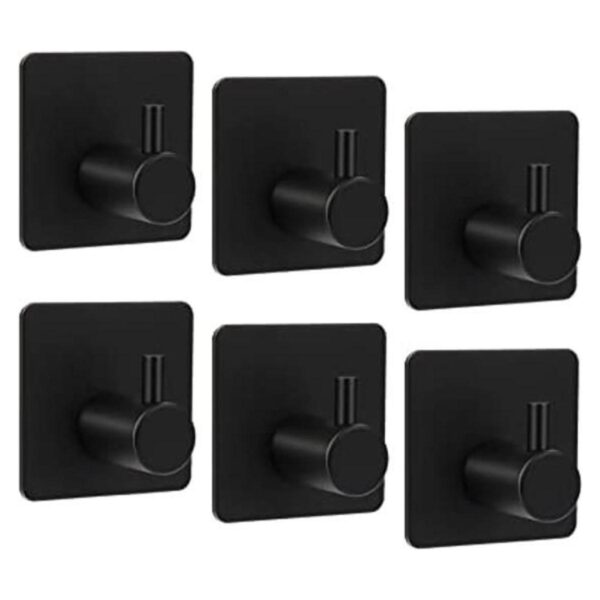 ShineMe Ganchos adhesivos resistentes de acero inoxidable