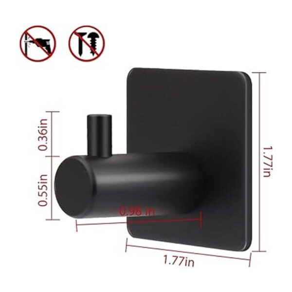 ShineMe Ganchos adhesivos resistentes de acero inoxidable
