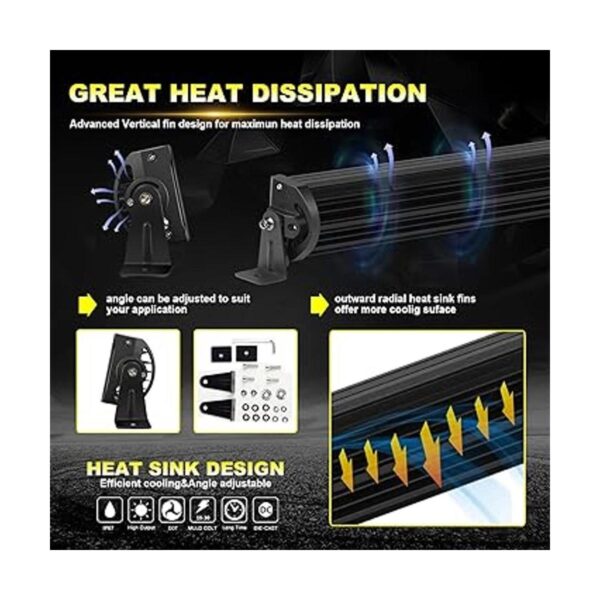 KEENAXIS DOT barra de luz LED curvada de 54 pulgadas 312 W_2