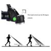 Linterna frontal LED verde impermeable con zoom y 3 modos_3