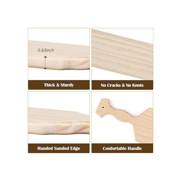 Battife Paleta de fraternidad griega de madera de pino sin_2