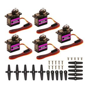 DaFuRui Paquete de 5 servomotores MG90S Mini 9G MG90S_1