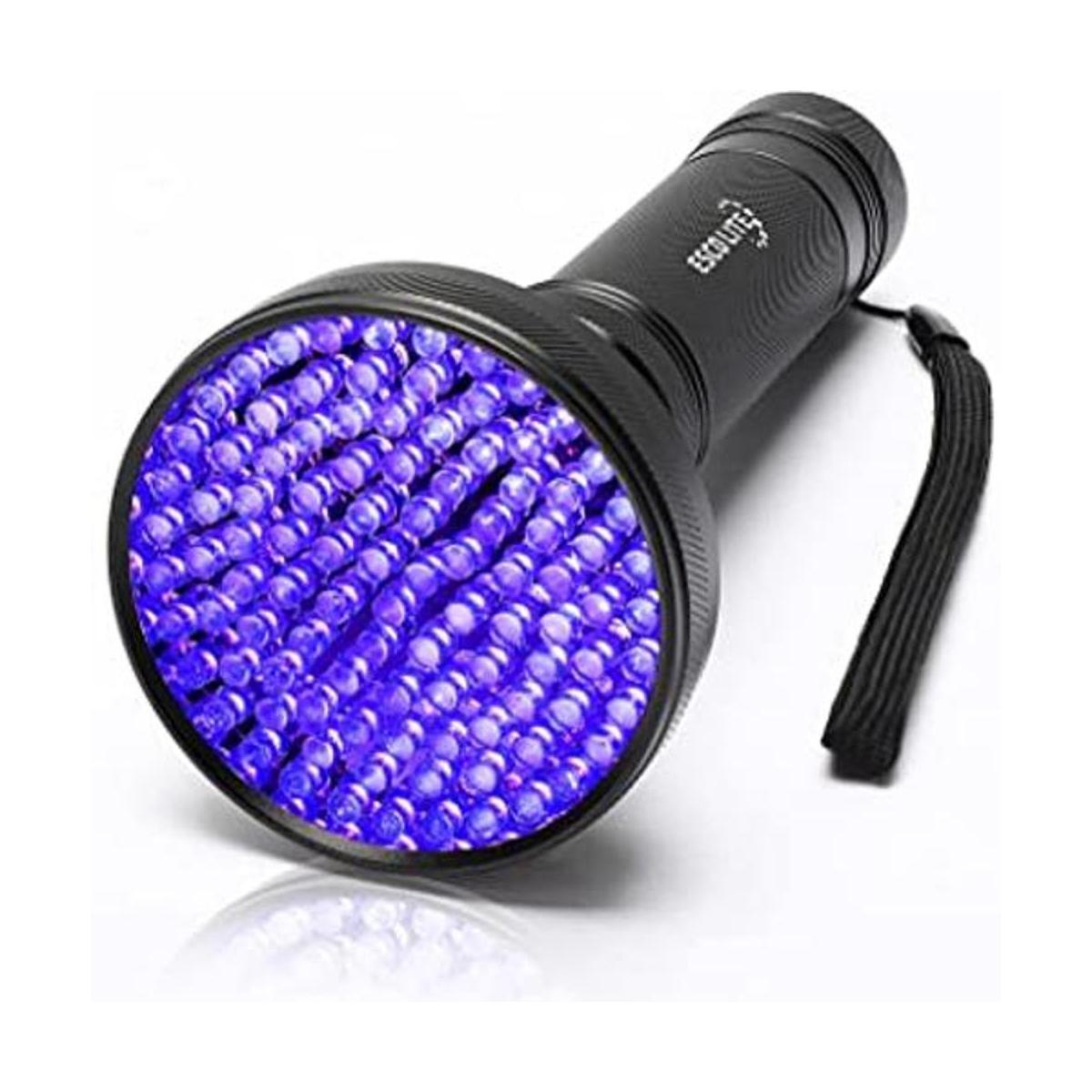 Escolite Linterna UV de luz negra 100 LED de 395 nM
