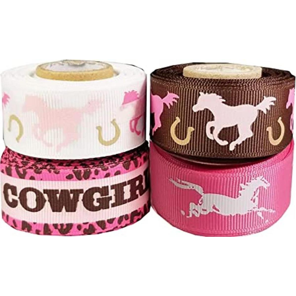 QYO 78 Grosgrain cinta vaqueracaballo set para envolver