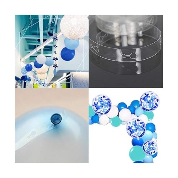 Juego de 100 globos de globo diseño de globo color azul_5