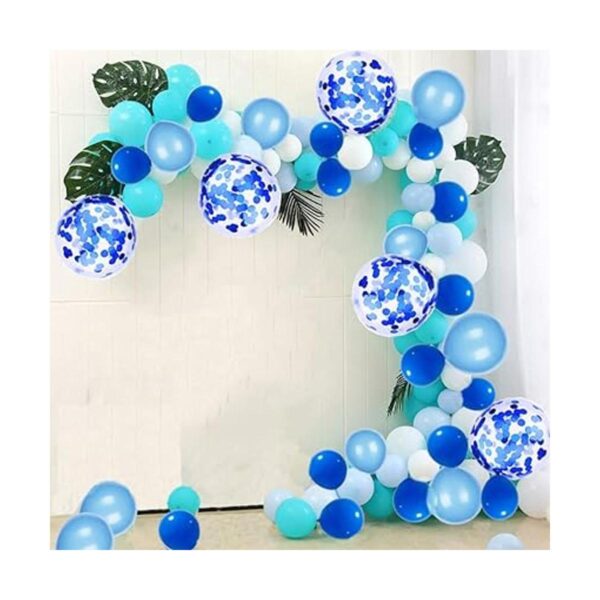 Juego de 100 globos de globo diseño de globo color azul_6
