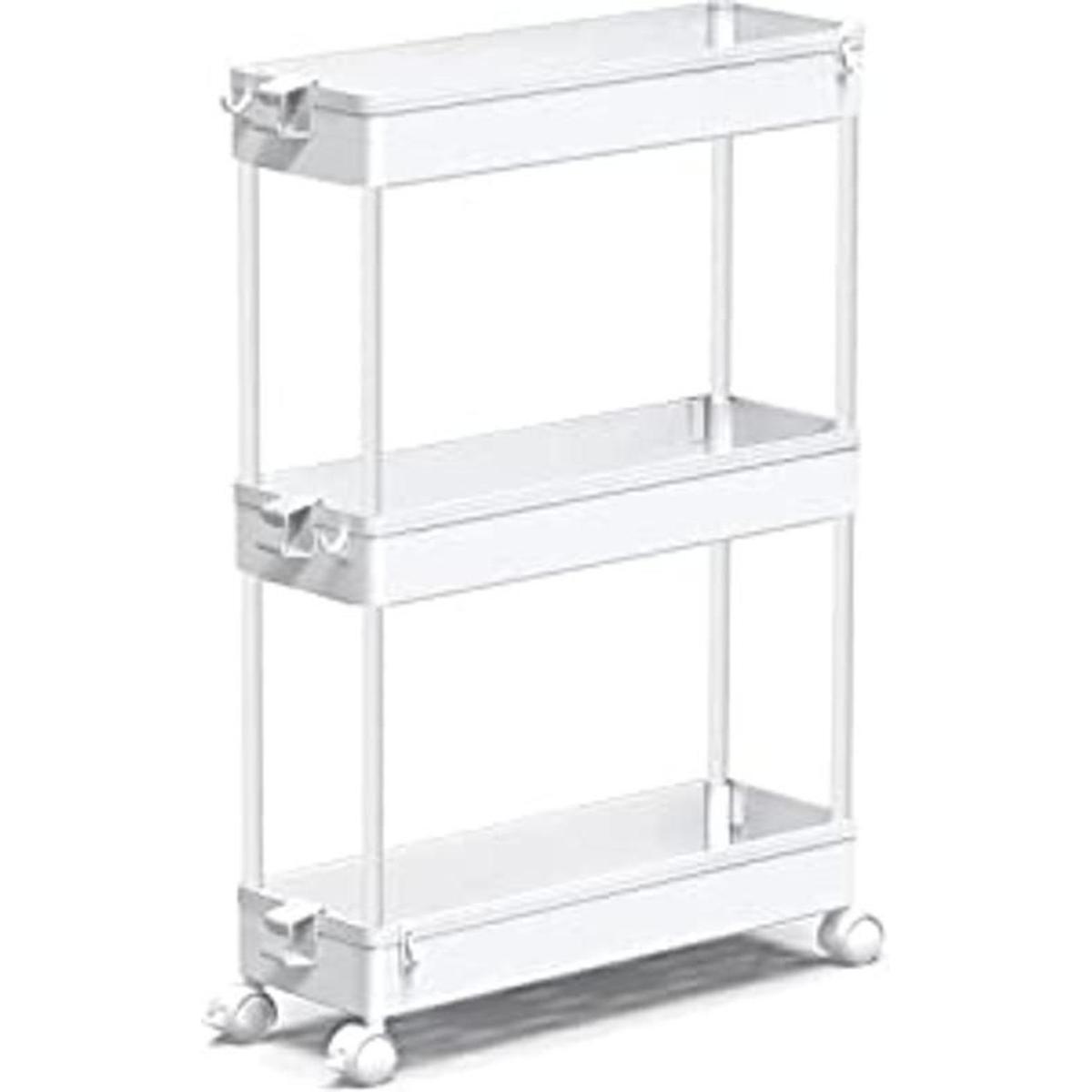 SPACEKEEPER Carrito de almacenamiento delgado con ruedas