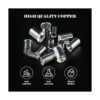 Glarks 100 piezas AWG 4 2 1 20 alambre cobre engarzado_3