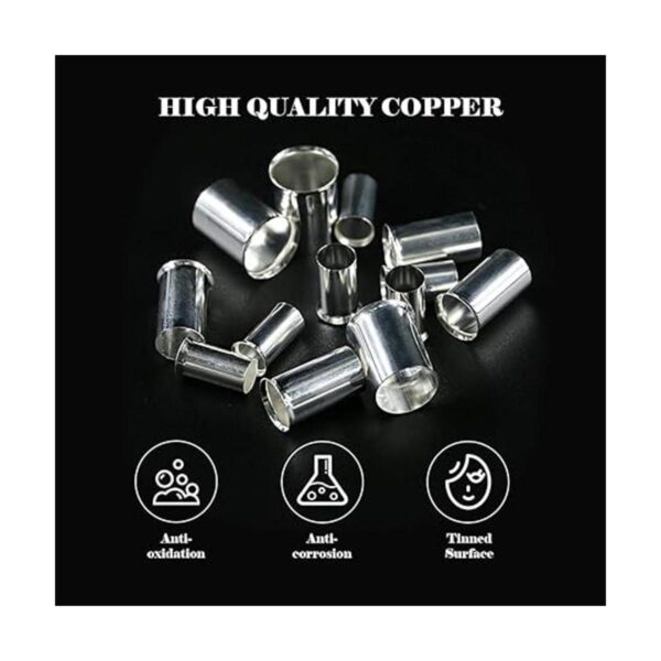 Glarks 100 piezas AWG 4 2 1 20 alambre cobre engarzado_3