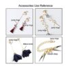 Kit de reparación de joyas de 982 piezas con anillos de_5