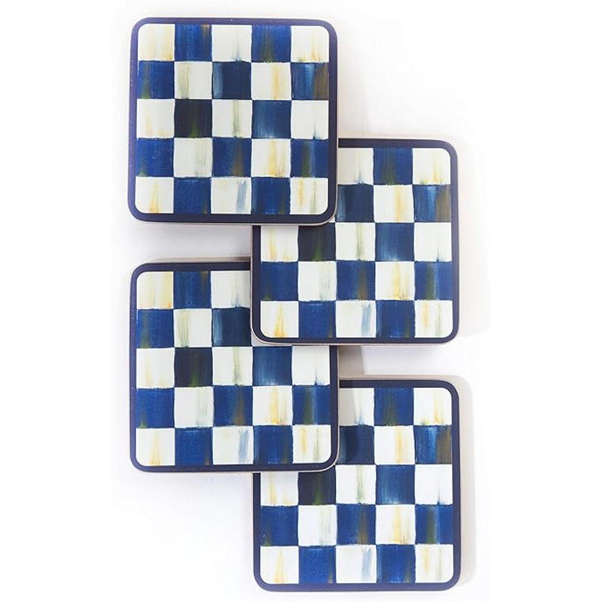 MacKenzieChilds Posavasos para bebidas juego de bar y