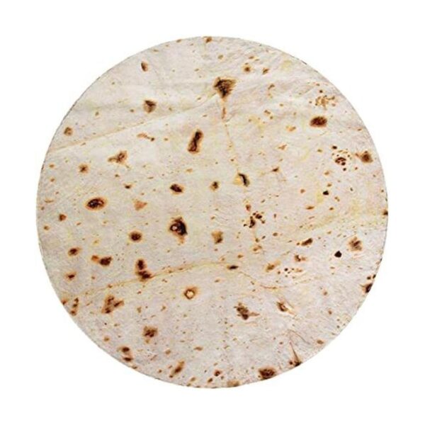 Manta gigante CASOFU con diseño de tortilla de harina_1