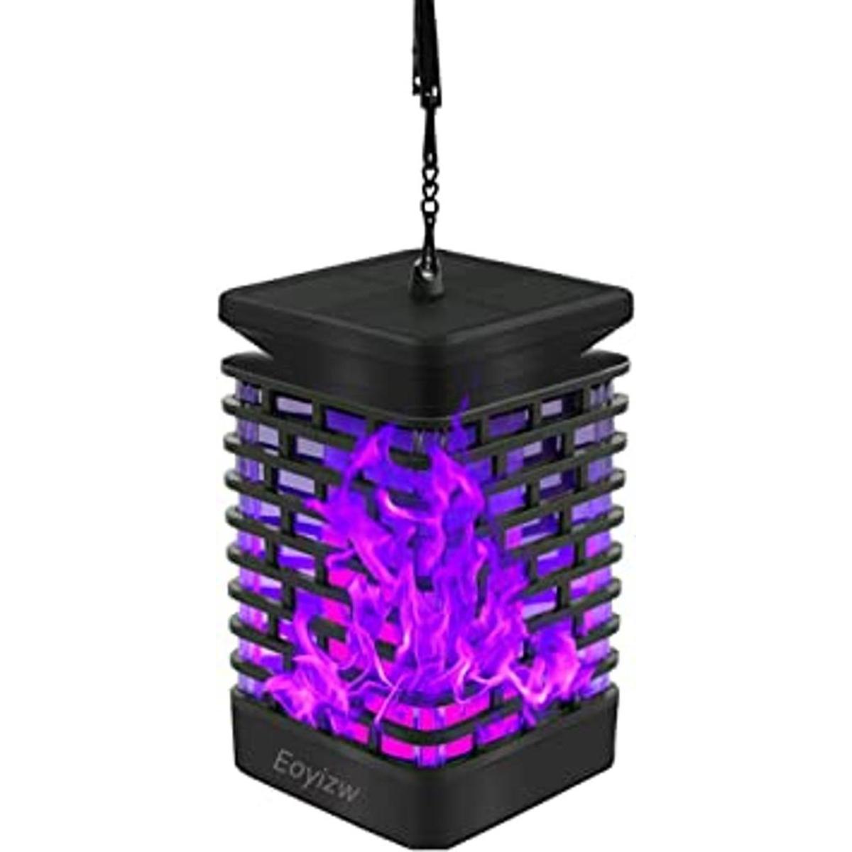 EOYIZW Linterna solar con luces de llama para decoración