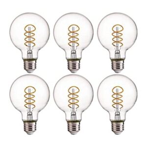 FLSNT Bombillas LED Edison de globo equivalente a 40 W