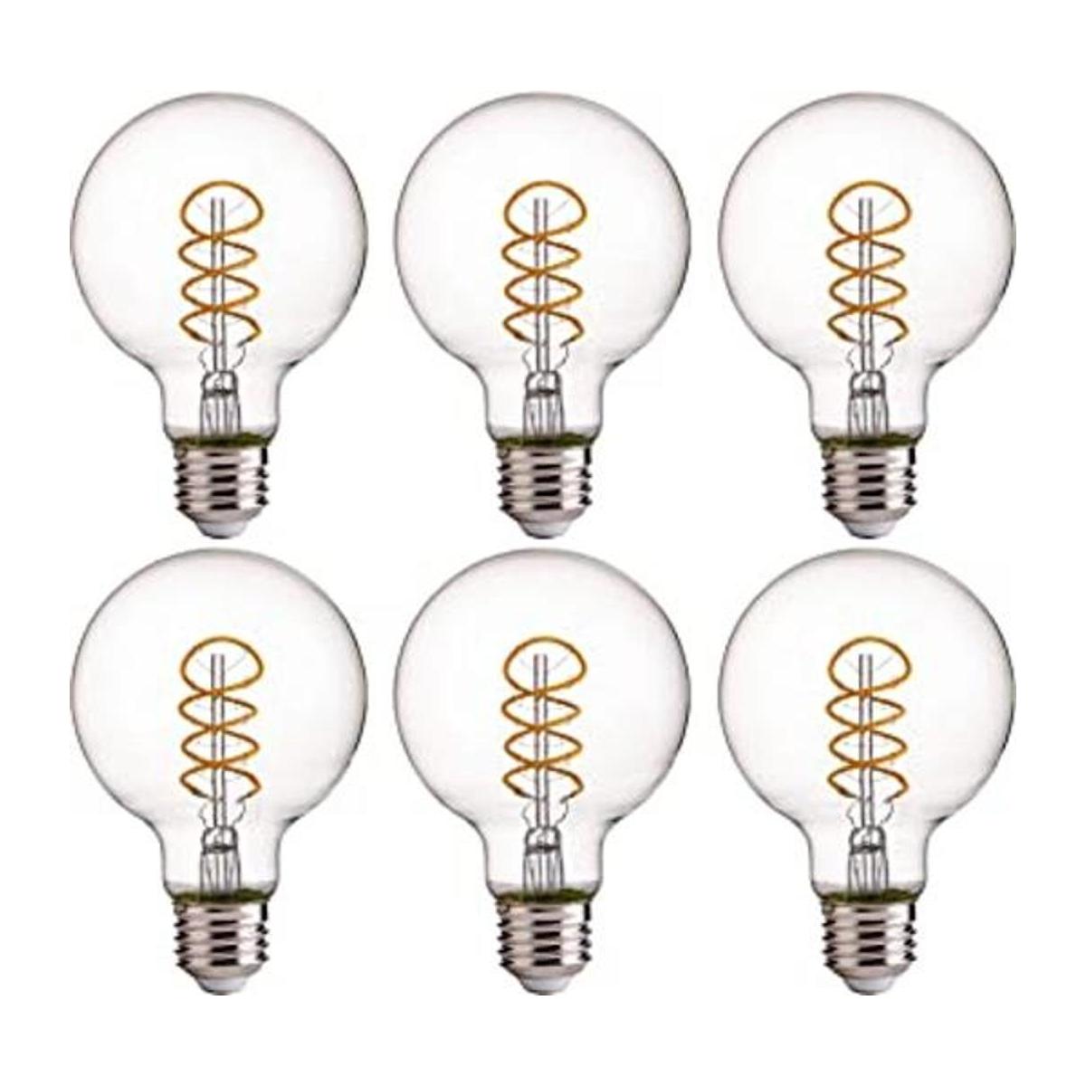 FLSNT Bombillas LED Edison de globo equivalente a 40 W