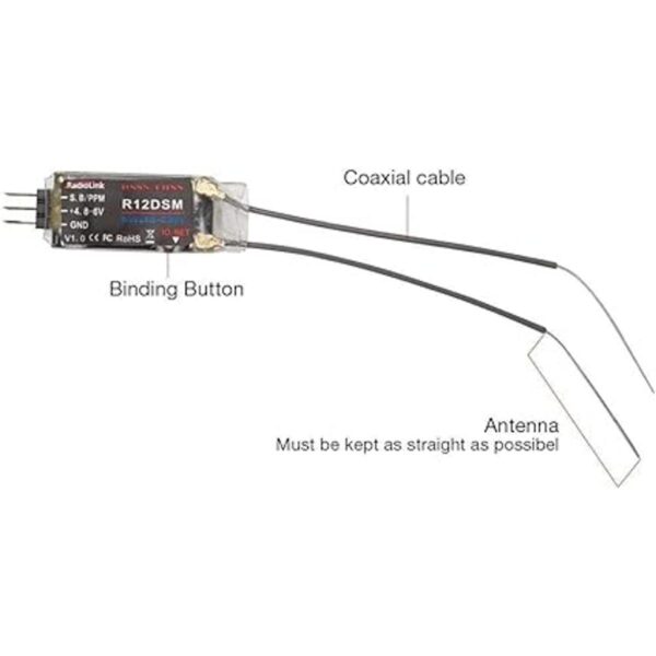 Radiolink R12DSM Receptor micro RC de 2.4 GHz 12_6