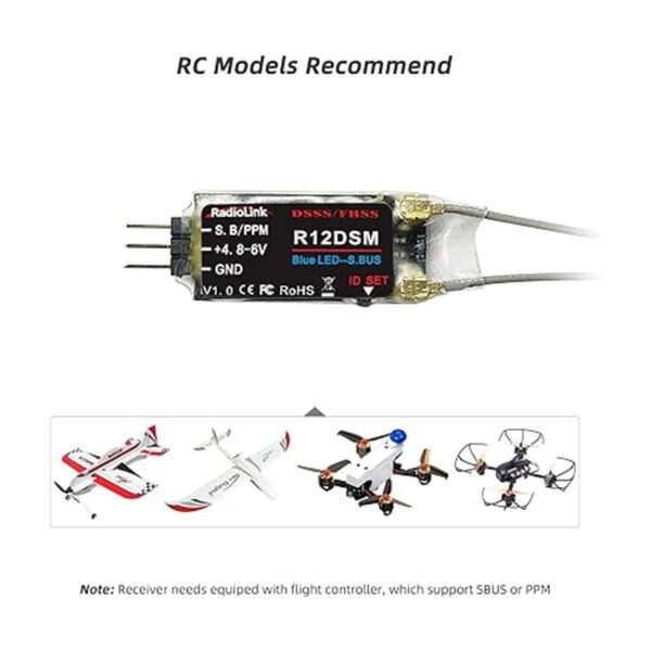 Radiolink R12DSM Receptor micro RC de 2.4 GHz 12_5