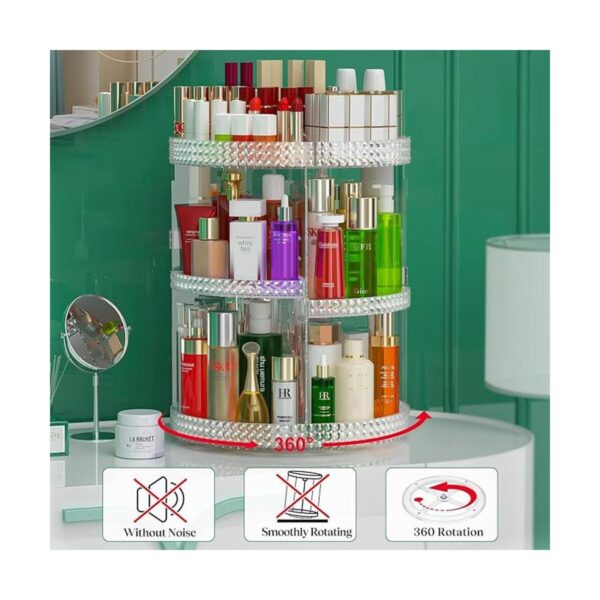 Awenia Organizador de maquillaje giratorio de 360 grados_6